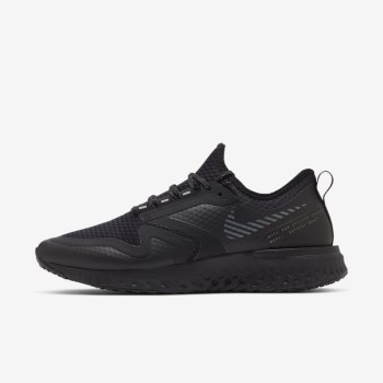 Nike Odyssey React Shield 2 - Női Futócipő - Fekete/Metal Titán/Fekete